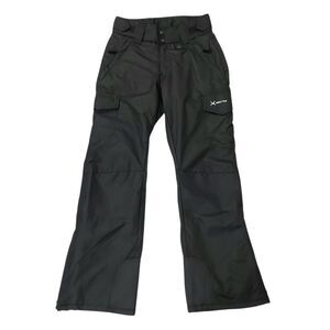 Arctix Ski Snow Cargo Pants Womens Small Black Ankle Zip Insulated Snowboarding